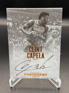 Clint Capela Auto75 2016-17 Preferred #110 Numbered 3775 Basketball Card
