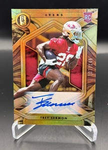Trey Sermon RC Auto 149 2021 Gold Standard #129 Numbered 137149 Rookie Football Card