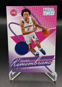 Cade Cunningham Relic 2024-25 Hoops Rookie Rememberance #RR-CCP Basketball Card