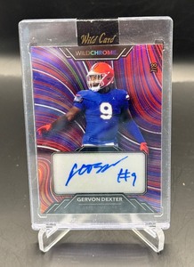 Gervon Dexter Auto 8 2023 Wild Card Wildchrome #WCR-38 Numbered 78 Football Card