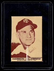 Harmon Killebrew 1971 Milk Dud Vintage Minnesota Twins Baseball Card