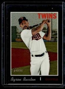 Byron Buxton 69 Black Refractor SP 2019 Topps Heritage #THC-539 Numbered 4069 Minnesota Twins Baseball Card