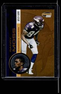 Randy Moss 1000 Gold Foil 1001 Invincible #133 Numbered 7171000 Minnesota Vikings Football Card
