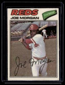 Joe Morgan 1977 Topps Cloth Sticker #31 Vintage Baseball Card