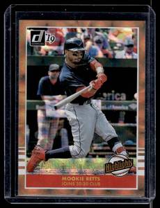 Mookie Betts 349 2019 Donruss Highlights Numbered 126349 Baseball Card