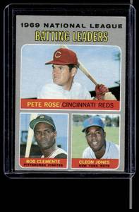 1960 Topps NL Batting Leaders - Clemente, Rose, Jones #61 Vintage Baseball Card