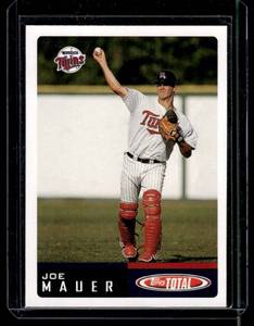 Joe Mauer RC 2002 Topps Total #1 Rookie Minnesota Twins Baseball Card