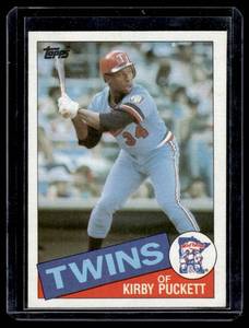 Kirby Puckett RC 1985 Topps #536 Rookie Vintage Minnesota Twins Baseball card