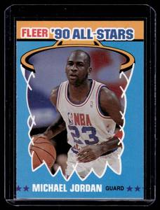 Michael Jordan 1990 Fleer All-Stars #5 Basketball Card