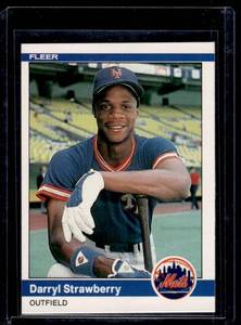 Darryl Starawberry RC 1984 Fleer Update #599 Rookie Vintage Baseball Card