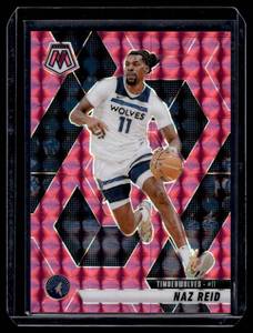 Nax Reid 175 Pink Mosaic 2024-25 #60 Numbered 100175 Minnesota Timberwolves Basketball Card