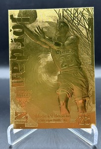 Michael Jordan 23kt Gold Limited Edition 1997 Skybox Z-Force Basketball Card
