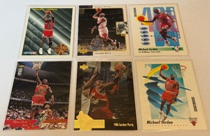 6 Card Michael Jordan Basketball Lot (2)