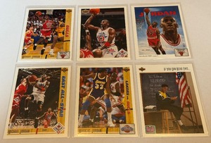 6 Card Michael Jordan Basketball Lot (3)
