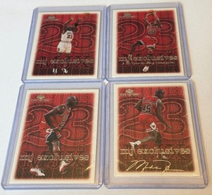 Michael Jordan 4 Card Basketball Lot