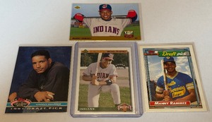 Manny Ramirez 4 RC Baseball Rookie Card Lot