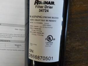 Robinair Filter Drier...