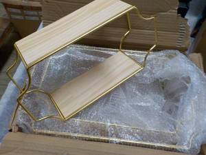 Set of 3 Gold Trimmed Floating Wall...