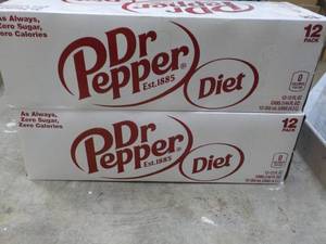 2 Diet Dr. Pepper 12 packs...