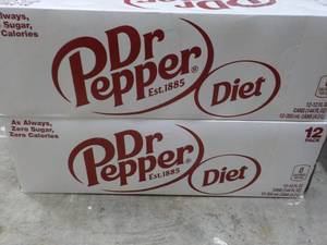 2 Diet Dr. Pepper 12 packs...