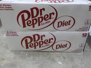 2 Diet Dr. Pepper 12 packs...
