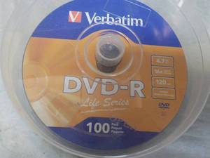100 Verbatim DVD-R...