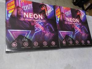 2 Neon LED Wall Dcor...