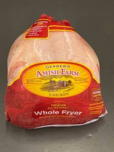 H - Gerber's Amish Farm Chicken Whole Fryer - Humane Certified