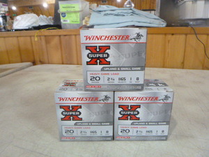 3 Boxes of Winchester 20 Gauge Shotgun Shells