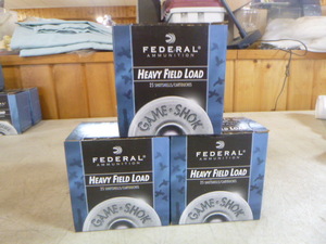 3 Boxes of Federal Heavy Field Load 20 Gauge Shotgun Shells