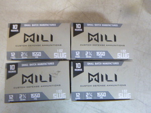 4 Boxes of Mili 12 Gauge Slugs