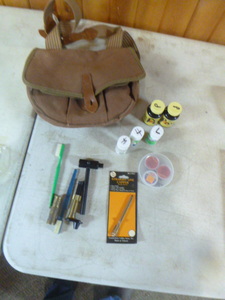 Cabelas Pouch with Gun Loading Supplies