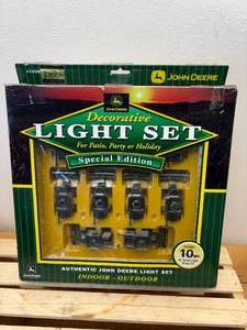 10 pc John Deere Mini String Light Covers Combines (5) Wheat Headers and (5) Corn Headers - String Lights Not Included