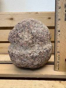 Pre-1600's Stone Hammer Artifact 5"T x 14.5" Diameter Eastern South Dakota