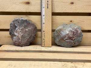 (2) Pre-1600s Stone Scrappers Artifacts Eastern South Dakota