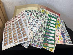 Ephemera US Lung Association Christmas Seals Sheets 1939 through early 1980s
