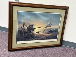 34"W X 26"T Evening Surprise Signed Terry Redlin 861/960