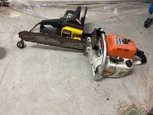 Stilh 041 Farmboss Chainsaw and Electric Chainsaw