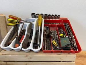Bunch of Tools - Drill bits, screw drivers, chisels etc