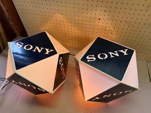 2-vintage Sony lighted advertising signs, in Working Order 