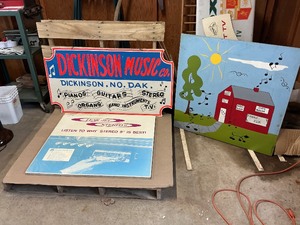 Vintage Music Store & Advertising Sign Lot