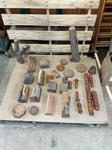 Rustic Wood Turning Blanks, Branch Pieces & Furniture Parts Lot