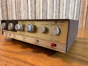 Vintage Knight-Kit KG-854 transistor stereo amplifier, Powers on