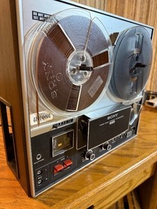 Vintage Sony TC-353D reel-to-reel tape recorder, a collectible stereo tape deck manufactured during the late 1960s to early 1970