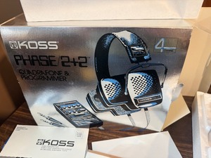 New in box This vintage Koss Phase22 Quadrafone & Programmer set is a collectible piece of audio history, featuring unique 4-channel quadraphonic sound technolog