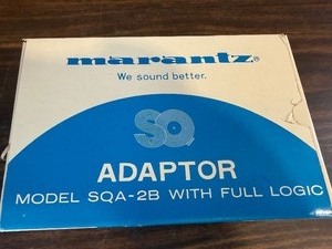 New in box This box contains a Marantz SQA-2B SQ Decoder Adaptor, a vintage audio component designed to unlock four-channel quadraphonic sound on specific Marantz receivers and amplifiers from the 1970s.