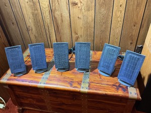 Set of 6 Monsoon Satellite Speakers with Stands