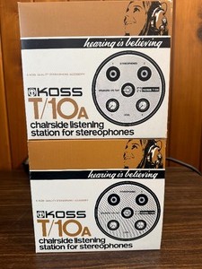 Set of 2- This vintage item is a Koss T10A stereophone chairside listening station