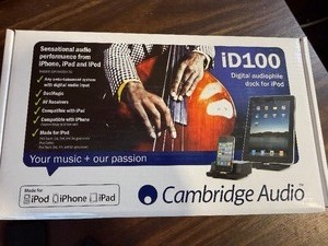 Cambridge Audio iD100, a high-end digital dock designed to extract pure digital audio Open box