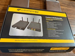 2- Audioengine D2 Premium 24-Bit Wireless DAC. It is a two-piece wireless digital-to-analog converter, open box item